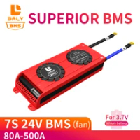 Daly 3.7V 7s 24V Li-ion Bms 29.4v Lithium Baterai Bms Pengisian Tegangan 29.4v 80A 100A 150A 200a Bms Pcm untuk lithium battery pack