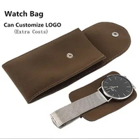 New Watch Case Storage Box Luxury Green Watch Protect Holder Men's Watch Boxes Case For Single Watch Jewelry Gift Bag
