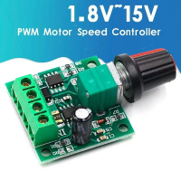 DC Motor, 1.8V, 3V, 5V, 6V, 12V, untuk Pengawal Kelajuan PWM, Kit Tombol Potensiometer