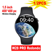2023 Round Screen W28 PRO Redondo Smart Watch for Men Women 1.5inch NFC Siri BT Call Watch 8Pro Series 8 Smart Watch