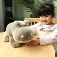 河馬公仔毛絨玩具超萌可愛韓國布娃娃玩偶睡覺抱擺件女孩生日禮物