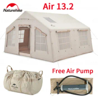 Naturehike Air 13.2 Inflatable Tent 3-4 Persons Outdoor Glamping Hut Tent Quick Build Family Camping Travel Tent With Air Pump