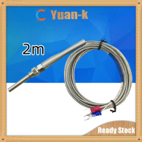 2M Thermocouple Type K Bayonet Probe Kabel / Thermocouple Sensor