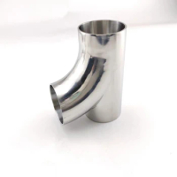 19/25/32/38/51/63-102mm Pipe OD Butt Welding R-Shaped Elbow 3 Way SUS 304 Stainless Sanitary Fitting Spliter Homebrew Beer Wine