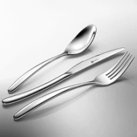 Stainless Steel Table Party Fork Spoon Knife Set Christmas Dinnerware Dinner Silverware Buffet Dishes Bestek Servies Set Hotel 6