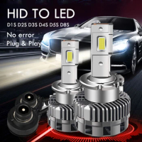 D1S LED D3S Canbus Car Headlight D5S D2S D2R D4S D8S LED Lights Bulb 32000LM Replacement Original HID Auto Turbo Lamp 6000K 12V