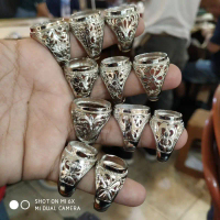 Promosi terhad masa1 DOZEN MODEL ALPACA TRANSPARENT Cincin Lelaki Alpaca