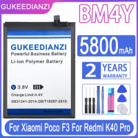 GUKEEDIANZI Battery BM4Y 5800mAh For Xiaomi Poco F3 for Redmi K40 Pro K40Pro