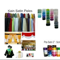 Kain Satin Saten Furing Peles Kahatex 50cm x 75cm 1