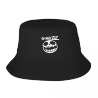 Gorillaz Rock Band Bucket Hat Vocation Getaway Headwear Stuff Anime Manga Fishing Caps for Sports Unisex Bob Hat Foldable