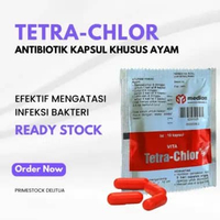 VITA Tetra-Chlor Antibiotik Kapsul untuk Ayam MEDION - 1 Sachet @ 10 Kapsul