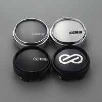 4pcs 66mm/62mm clip enkei center cap car covers ssr racing emblem sticker wheel hub cap for rims car styling accessories