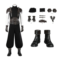 Game Final Fantasy VII Rebirth Cosplay Zack Fair Costume Accessory Suit Shoes Halloween Carnival Outfit