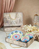 Vintage Gift Box Maja Bowl & Plate Ceramic Hamper Piring & Mangkuk Keramik Code MJ BRY