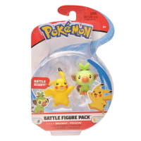 [9美國直購] Pokemon 精靈寶可夢 戰鬥動作公仔 New Sword and Shield Battle Action Figure 2 Pack - Pikachu and Grookey 2 Figures