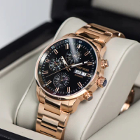 Reef Tiger/RT Luxury Brand Rose Gold Automatic Watches Date Sport For Men Waterproof Relogio Masculino RGA1659