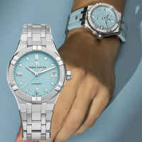 Maurice Lacroix 艾美錶 AIKON 全球限量 夏日特別版鑽石機械女錶 套錶 母親節禮物-35mm AI6006-SS00F-451-C