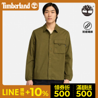 Timberland 男款橄欖綠色CORDURA R耐磨長袖襯衫|A5M46302