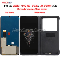 Original For LG V50S ThinQ 5G LCD Display Touch Panel Dual Screen Digitizer Assembly Secondary Screen For LG V50S LM-V510N lcd