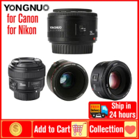 YONGNUO YN50mm F1.8 YN35mm F2.0 Lens Auto Focus Lense for Canon Nikon DSLR Cameras D7100 D3200 D3300 D3100 D5100 D90 600D 650D
