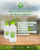 Air Alkali Hplus pH 9+ 330ml | Air Ionisasi Sehat | Hidrasi Optimal | Alkaline Water Premium