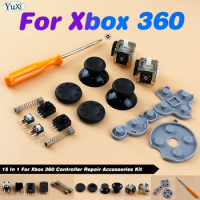 3D Analog Stick Sensor Potentiometer+Thumb Sticks+LT RT Trigger Switch Button 15 In 1 For Xbox 360 Controller Repair Parts Kit
