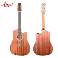 Aiersi 12 String Acoustic Guitar 41 Inch Right Hand Mahogany Body Electric Music Instrument Guitar with EQ