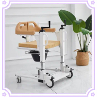 New Generation Patient Transfer Lift Chair with Commode Shower Wheelchair for Handicapped Invalid Disabled