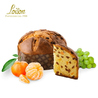 【Loison】義大利 柑橘葡萄乾潘娜多妮聖誕蛋糕 750g 圓形透明袋款