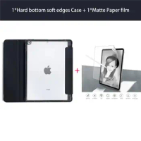 For iPad M1 Pro Case 2021 Cover With Pen Slot, 2020 Air 4 10.9 Case for iPad 9.7 6th With Matte Paper Film Set Case for 2019