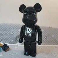Black 70cm 1000% Bearbrick Action Figures BE@RBRICK BB Model Figures Car Style Toy Decoration
