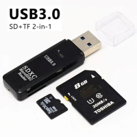 USB Card Reader 2 in 1 Usb 3.0 To Sd Micro SD TF Memory Card Adapter for PC Laptop Accessories Flash Drive Usb 2.0 Card Reader
