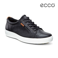 ECCO SOFT 7 MEN S 經典輕巧休閒鞋-黑