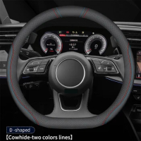 Car Steering Wheel Cover For Nissan X-Trail Qashqai March Serena Micra Kicks 2017-2019 Altima Teana 2019 Auto Accessories