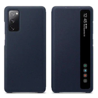 For Samsung Galaxy S20 FE 5G Window Smart View Clear Intelligent Protective Cover S20FE Flip-free Smart Chip Flip Leather Cases