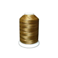 New Arrival Brown and Gold Variegated Colors Polyester Embroidery Machine Thread 1000M/Spool