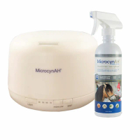 【MicrocynAH 麥高臣】超聲波霧化器+淨化抗菌液（ 34oz/1L）-組合價(寵物環境清潔)