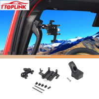 Interior A-pillar Top Handle Mobile Phone Holder for Jeep Wrangler JL/for Jeep JT Gladiator 2024 Up Car Accessories