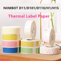 Niimbot Thermal Label Sticker Paper White Color Christmas Gift Luminous Label Tape for Use Niimbot D11 D110 D101 H1 H1S Printers
