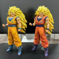 30cm Dragon Ball Z Goku Super Saiyan 3 Figure Son Goku SSJ3 PVC Action Figure Gk Statue Collection Model Toys For Children Gifts