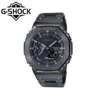 New G-SHOCK Watch Men's Metal Case Fashion GM-B2100BD Series Waterproof Solar Multi-Function Stopwatch Steel Formal Men Watches.