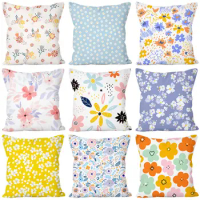 Spring Beautiful Pillowcase Abstract Floral Living Room Bed Sofa