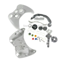 10sets/lot Full Set Shell Housing Cover Case with Buttons Kit for Xbox360 Wire Controller Replacement