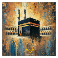 Lukisan Ka'bah Lukisan Mekah Lukisan Islam Lukisan Handmade Lukisan Kanvas