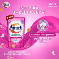 Attack Plus Softener Deterjen Cair Semua Jenis Mesin Cuci 750ml - Sabun Cuci Baju Liquid