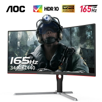 AOC 34英寸165Hz準4K電競144hz曲面帶魚屏CU34G10X電腦顯示器32【北歐家居生活】