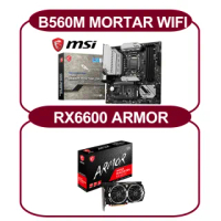 【MSI 微星】RX6600 ARMOR+B560M MORTAR WIFI*2(RX6600/B560*2/)
