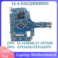 M02035-001 M02035-601 DAG3JBMB8D0 For HP 16-A Laptop Motherboard With I5-10300H/I7-10750H CPU GTX1650/GTX1650TI 100% Tested Good