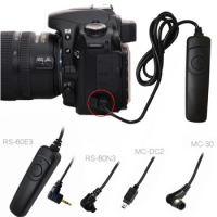 RS60 E3 Wired Remote Switch Shutter Release Control RS-60E3 For Canon EOS 750D 700D 1100D 90D RS-80N3 MC-DC2 MC-30 RM-UC1