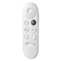 1 Piece Bluetooth Voice Remote Control Replacement Parts Accessories For 2020 Google TV Chromecast 4K Snow G9N9N